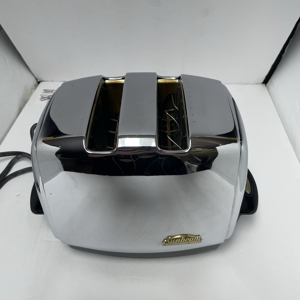 Vintage SUNBEAM Auto Drop Radiant Control Toaster T-35-1 Tested & Working